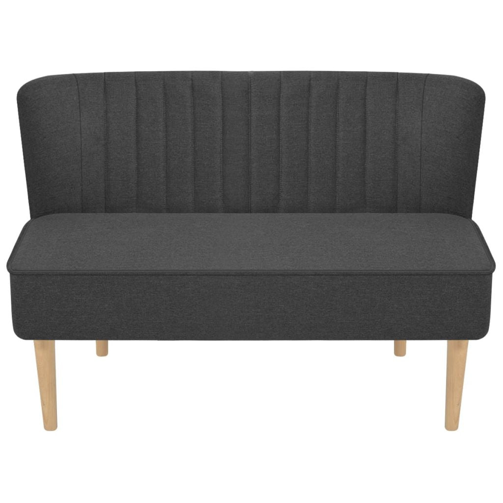 Sofa, audinys, 117x55,5x77cm, tamsiai pilka