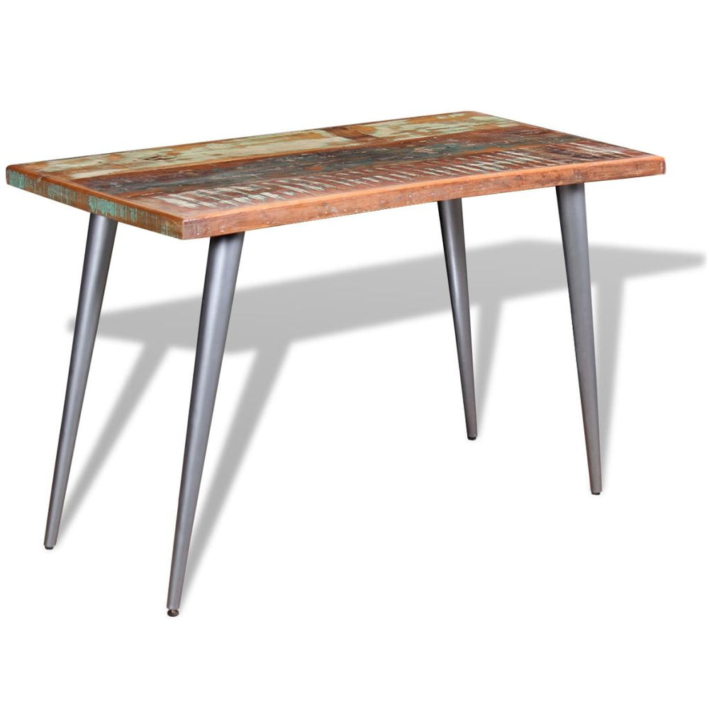 Valgomojo stalas, tvirta perdirbta mediena, 120x60x76 cm