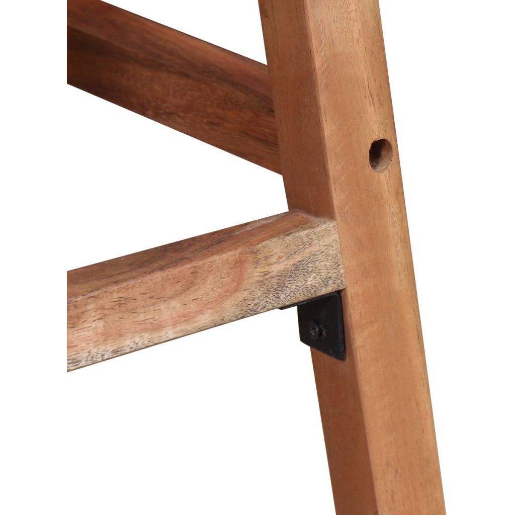 Baro kėdės, 2 vnt., tvirta akacijos mediena, 38x37x76 cm