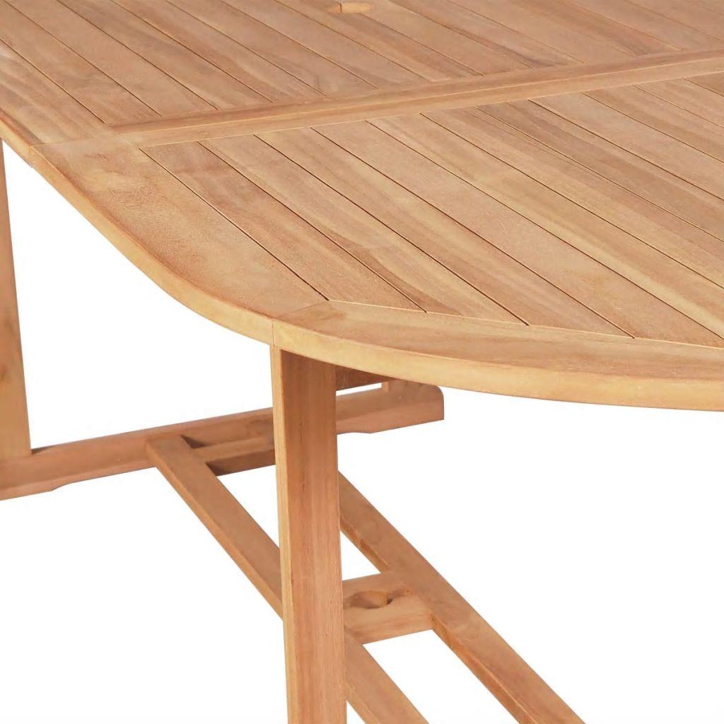 Lauko valgomojo stalas, 180x90x75cm, tikmedis