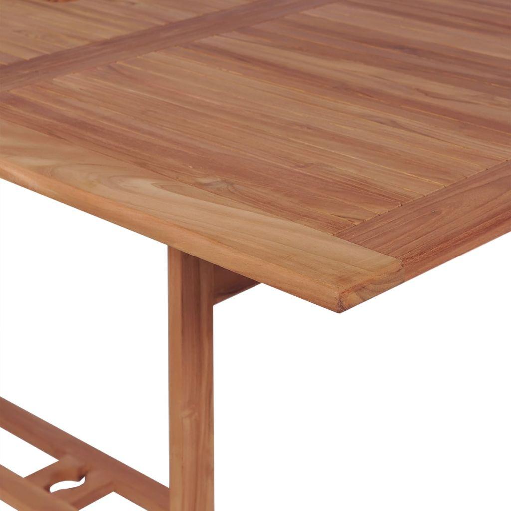 Lauko valgomojo stalas, stačiakampis, 180x90x75cm, tikmedis