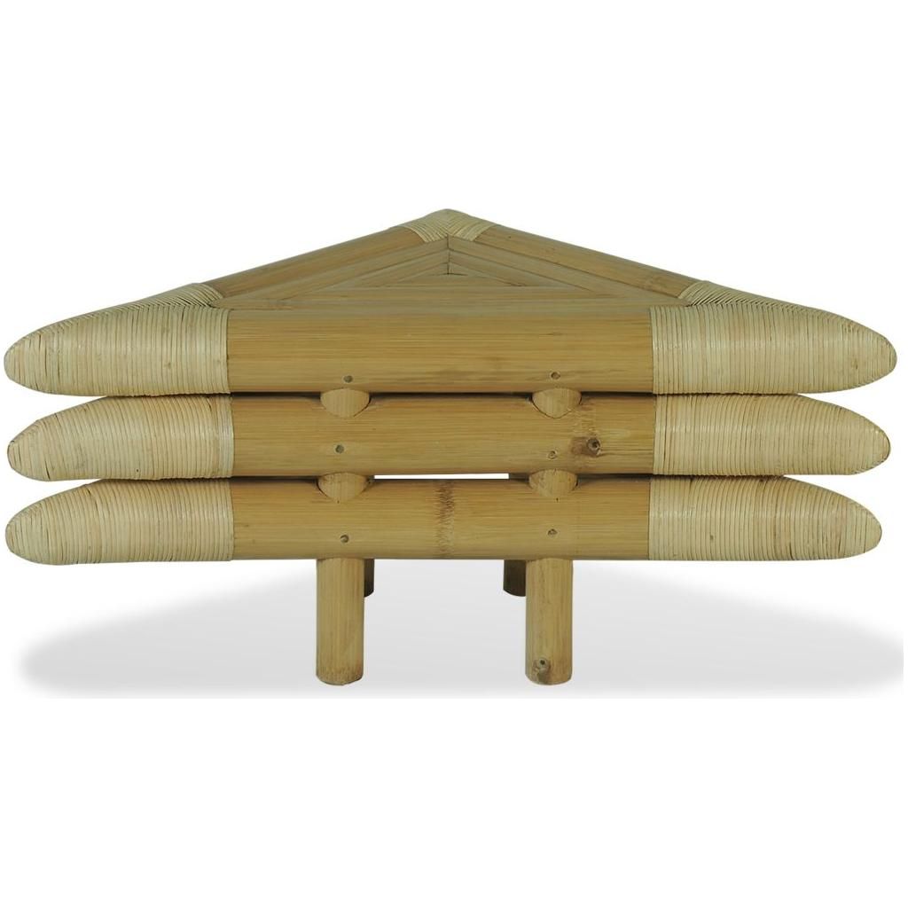 Naktinis staliukas, 2vnt. 60x60x40cm, natūralios sp., bambukas