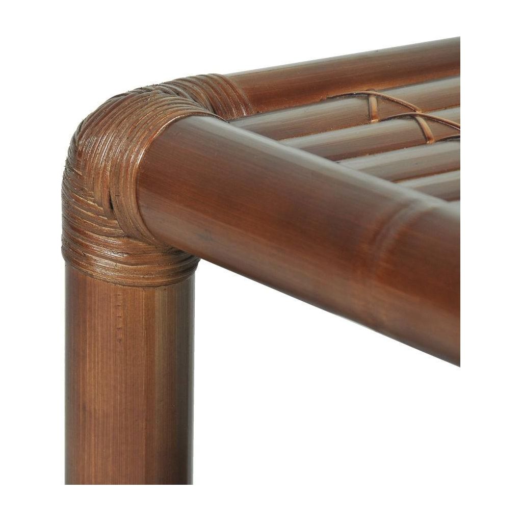 Naktinis staliukas, 40x40x40 cm, bambukas, tamsiai rudas