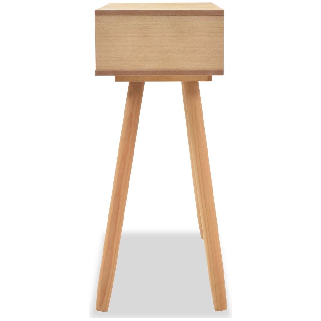 Konsolinis stalas, masyvi pušies mediena, 80x30x72cm, ruda