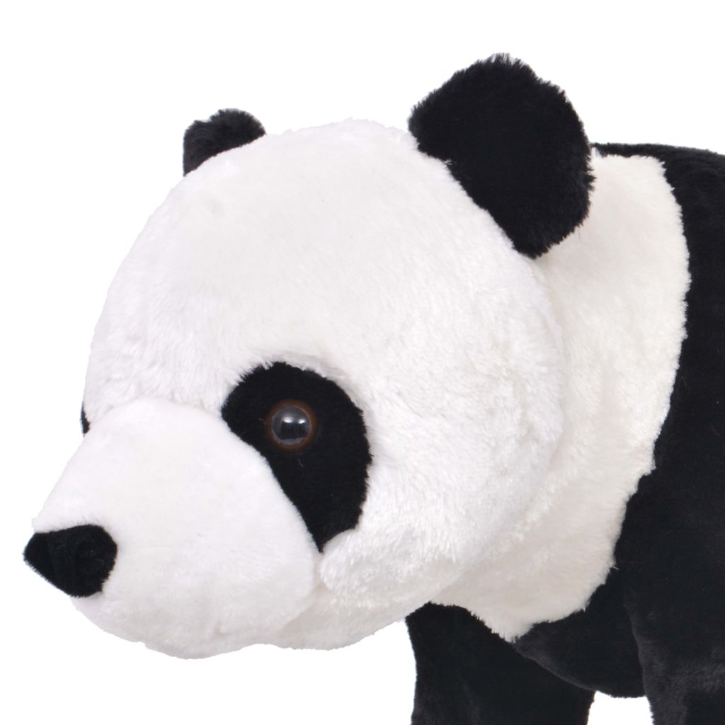 Stovintis pliušinis žaislas panda, baltos ir juodos sp., XXL