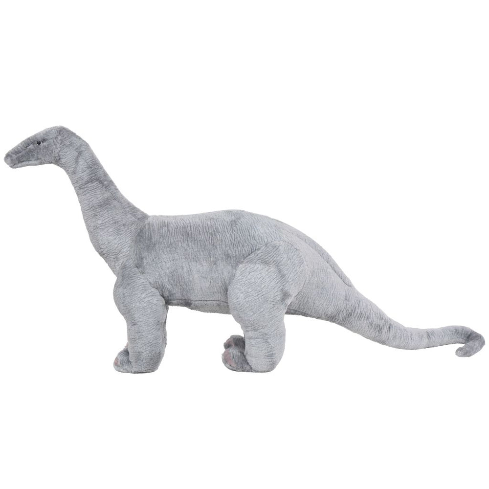 Pastat. pliušin. žaislas dinozauras brachiozauras, pilkas, XXL