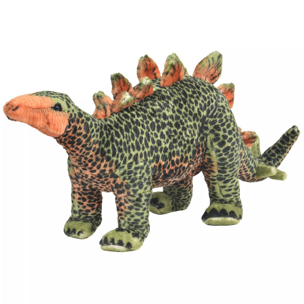 Stov. pliuš. žaislas dinoz. stegozauras, žal. ir oran. sp., XXL
