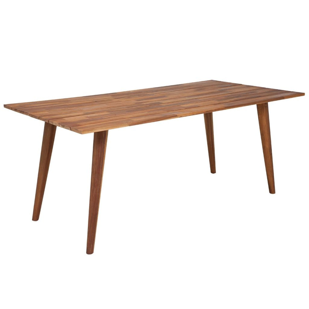 Valgomojo stalas, tvirta akacijos mediena, 180x90x75 cm, rudas