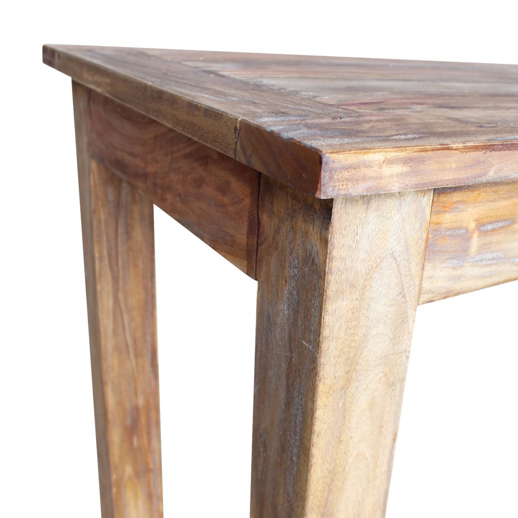 Valgomojo stalas, masyvi perdirbta mediena, 120x60x77cm