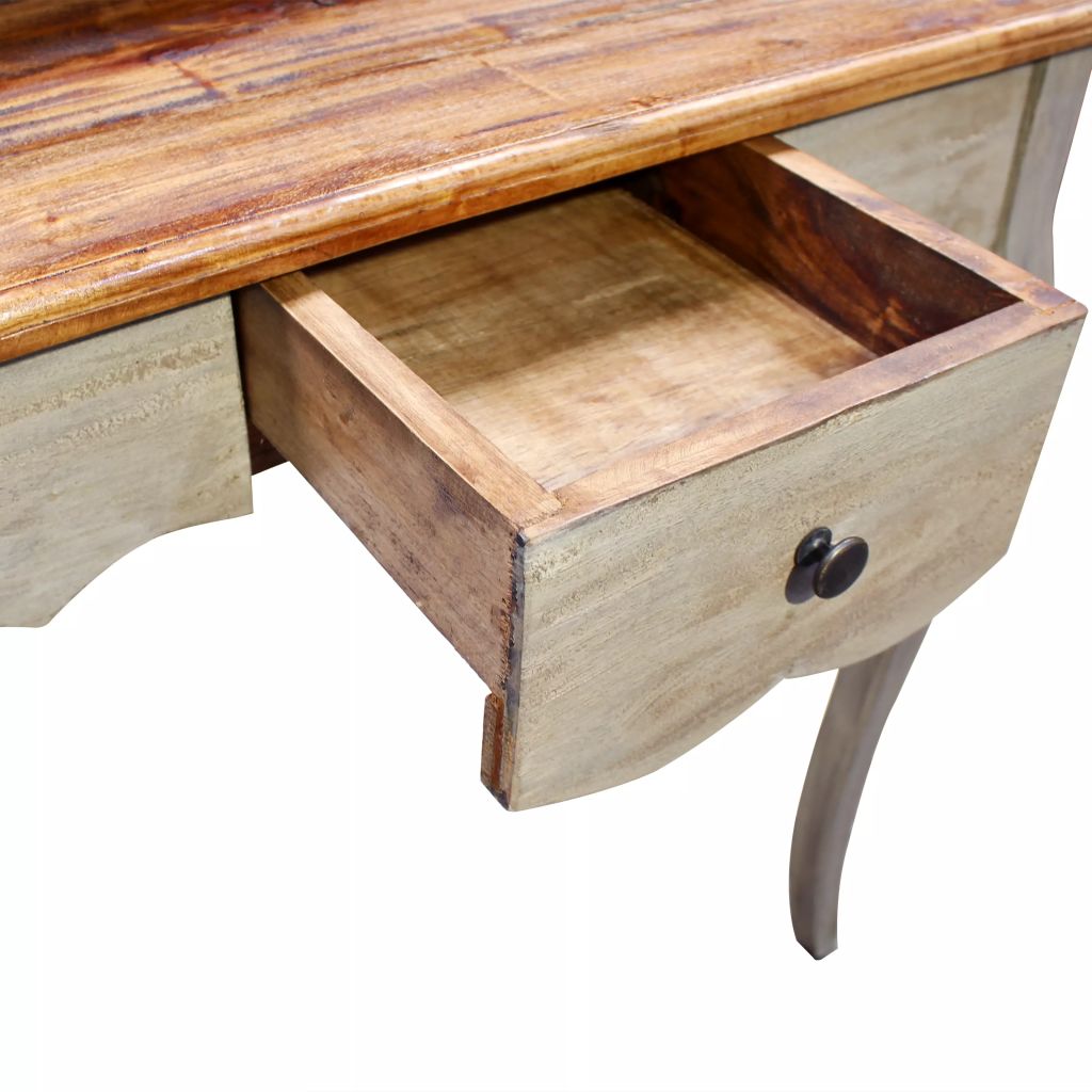 Rašomasis stalas, masyvi perdirbta mediena, 80x40x92cm
