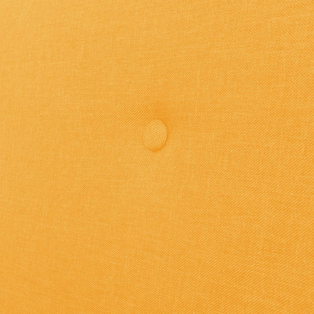 Trivietė sofa, audinys, geltona