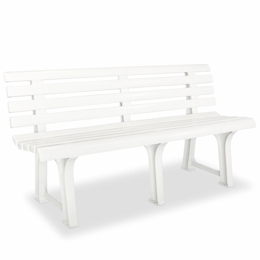 Sodo suoliukas, 145,5cm, plastikas, baltas