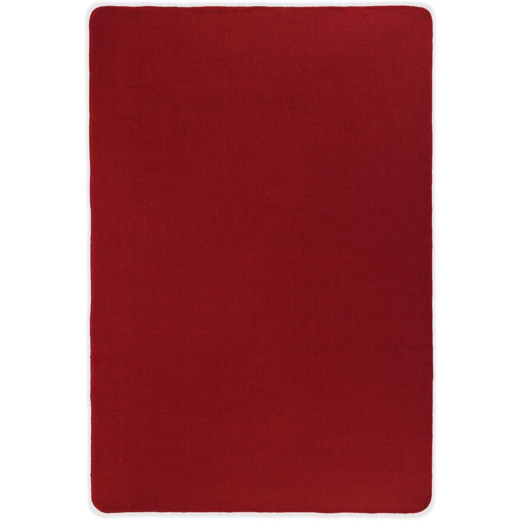 Kilimas, džiutas su latekso pagrindu, 120x180cm, raudonas