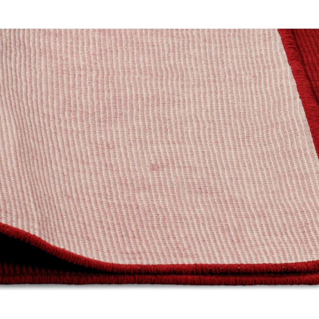 Kilimas, džiutas su latekso pagrindu, 120x180cm, raudonas