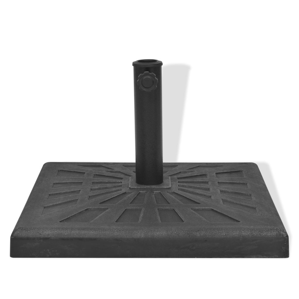 Skėčio stovas, kvadratinis, juodas, derva, 12 kg
