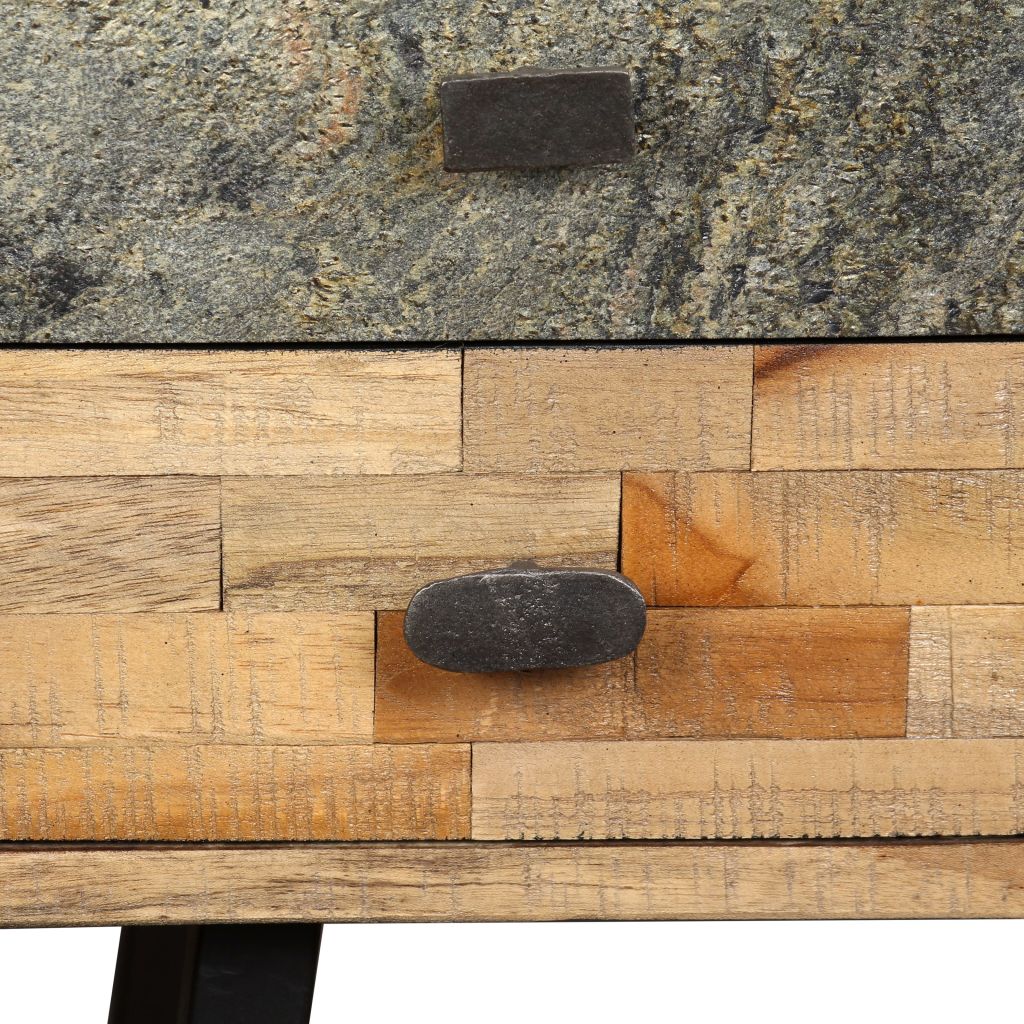 Rašomasis stalas, perdirbta mediena, 110x50x76cm