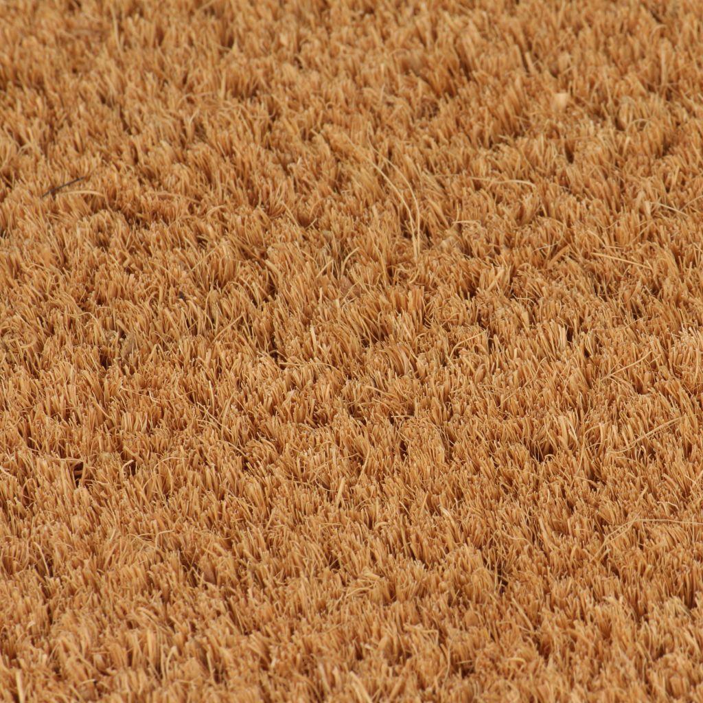 Durų kilimėliai, 2vnt., kokoso pluošt., 17mm, 50x80cm, nat. sp.