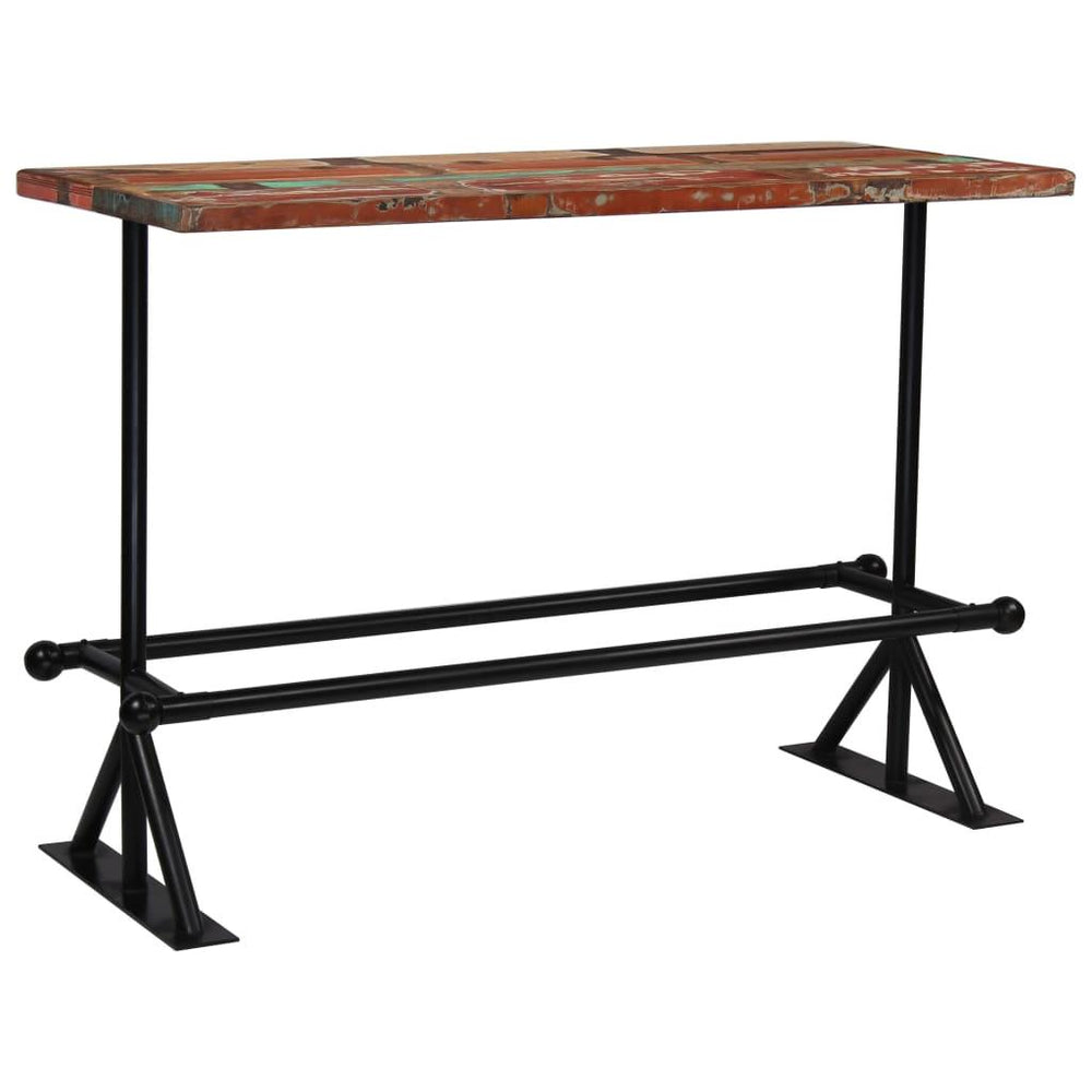 Baro stalas, perdirbta mediena, įvairių spalvų, 150x70x107cm