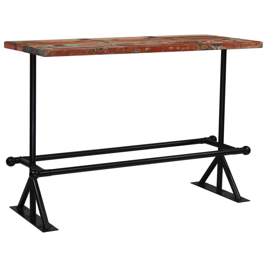 Baro stalas, perdirbta mediena, įvairių spalvų, 150x70x107cm
