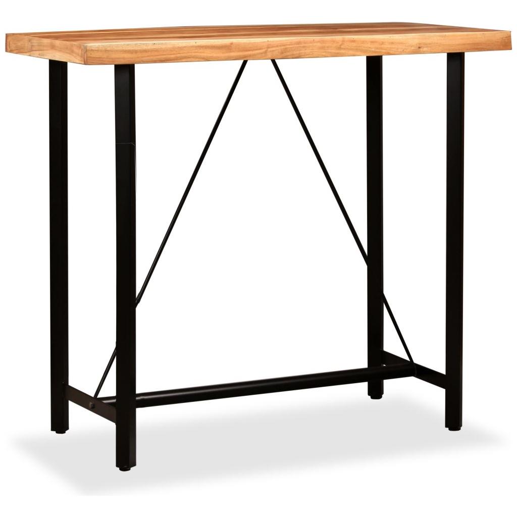 Baro stalas, masyvi rausv. dalbergijos mediena, 120x60x107 cm