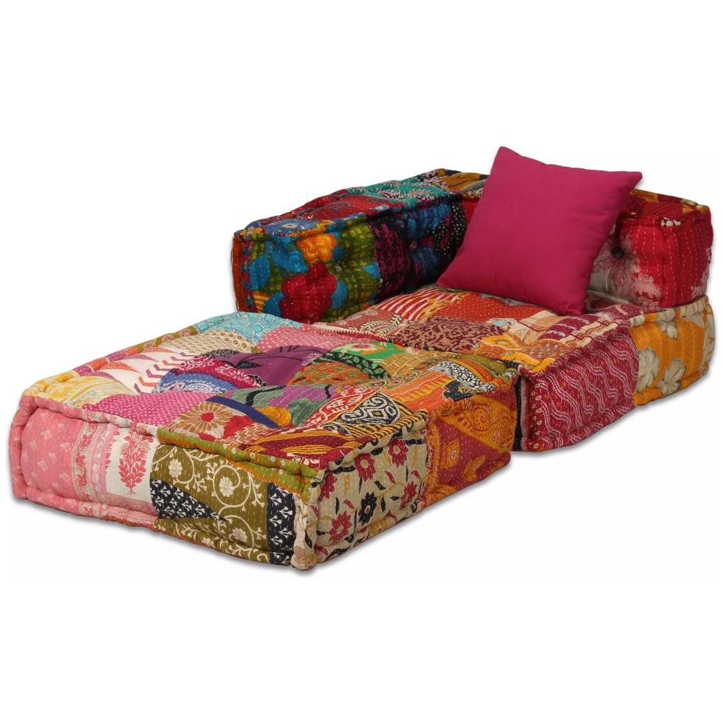 Dvivietė modulinė sofa lova, skiautinis dizainas