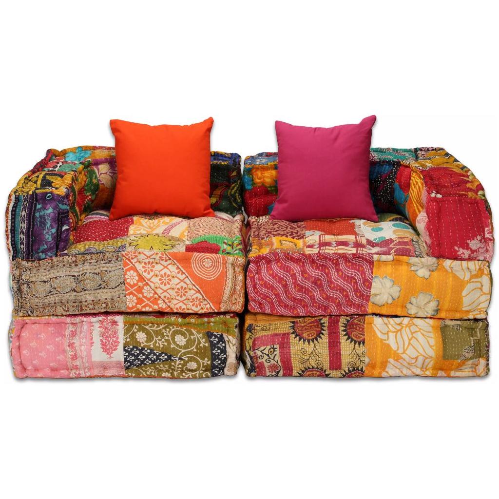 Dvivietė modulinė sofa lova, skiautinis dizainas