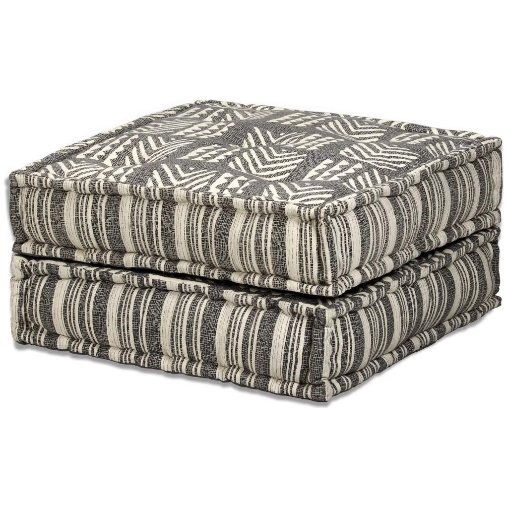 Dvivietė modulinė sofa lova, audinys, dryžuota