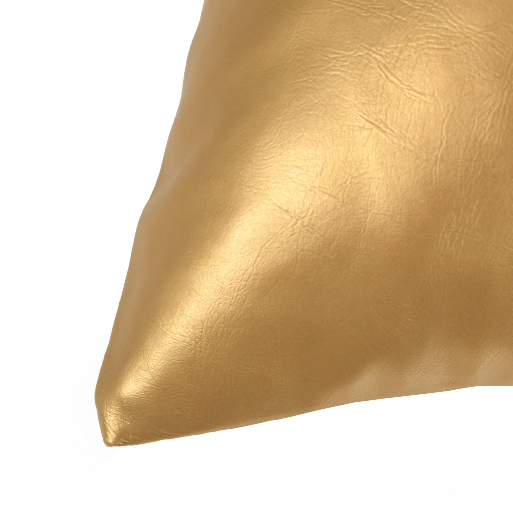 Pagalvėlių rinkinys, 2vnt., PU, 45x45cm, aukso spalvos