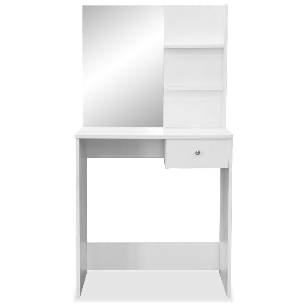 Kosmetinis staliukas, med. drožlių plokštė, 75x40x141 baltas