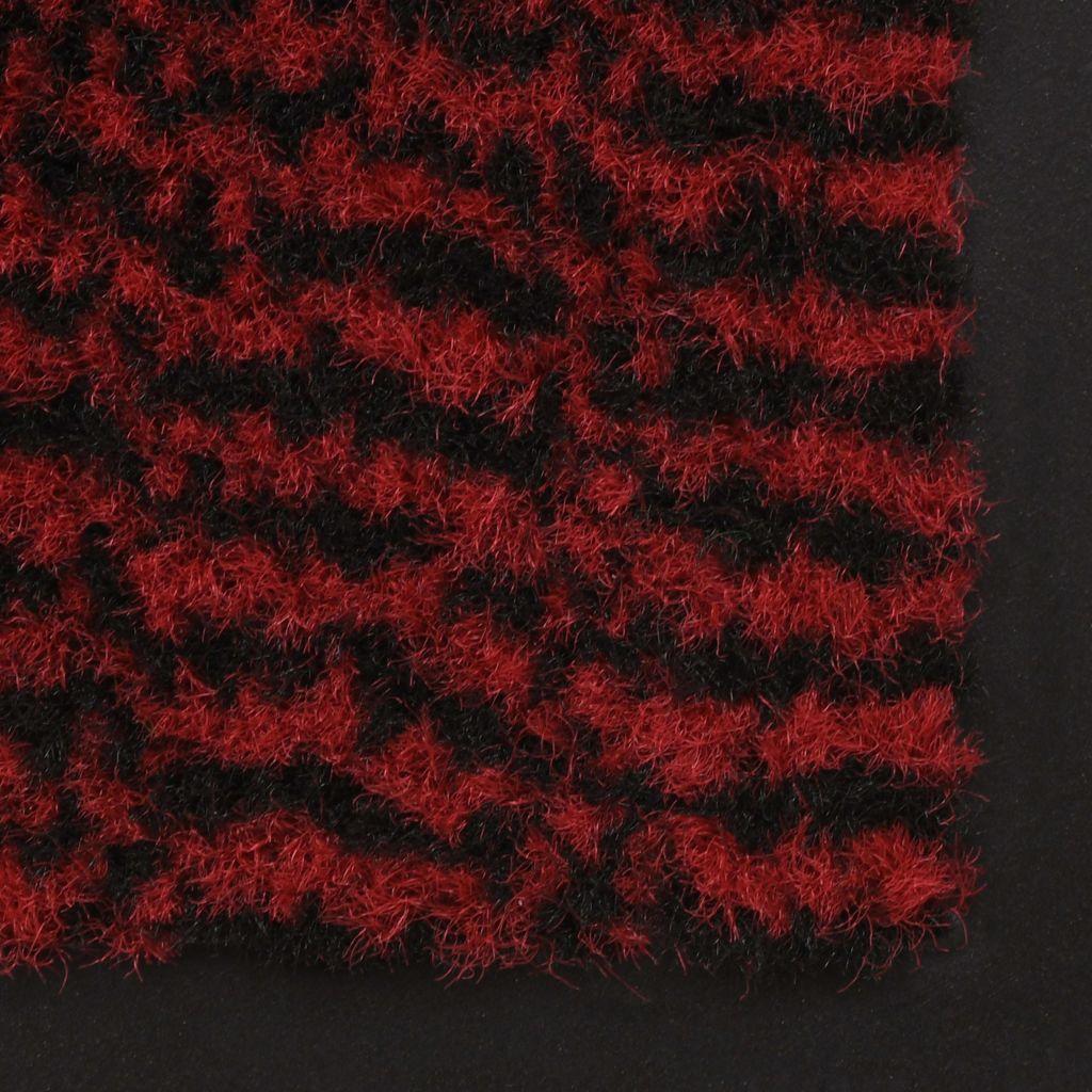 Durų kilimėlis, kvadratinis, dygsniuotas, 40x60cm, raudonas