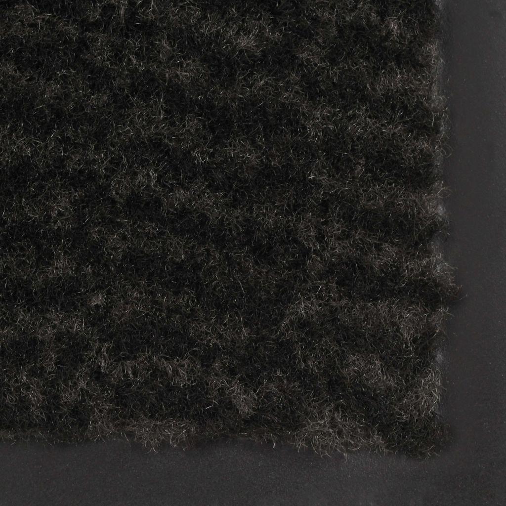 Durų kilimėlis, kvadratinis, dygsniuotas, 90x150 cm, juodas