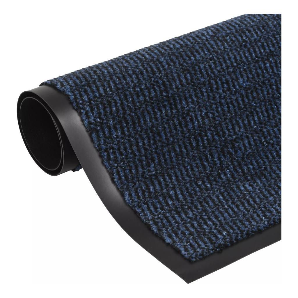 Durų kilimėlis, kvadratinis, dygsniuotas, 120x180 cm, mėlynas