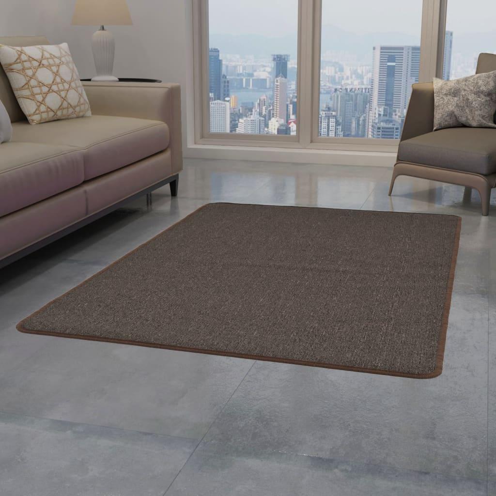 Dygsniuotas kilimėlis, 190x290cm, rudas