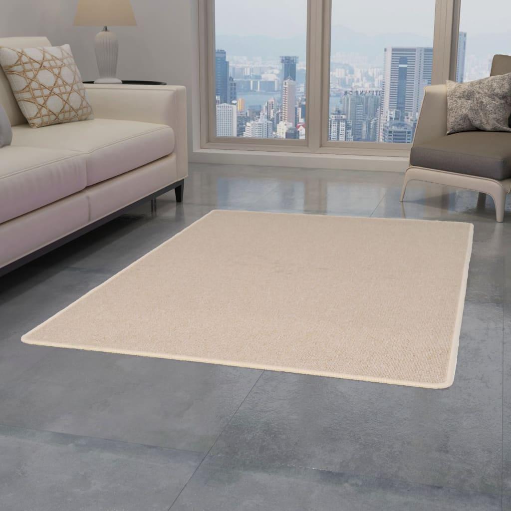 Dygsniuotas kilimėlis, 190x290cm, smėlio spalva