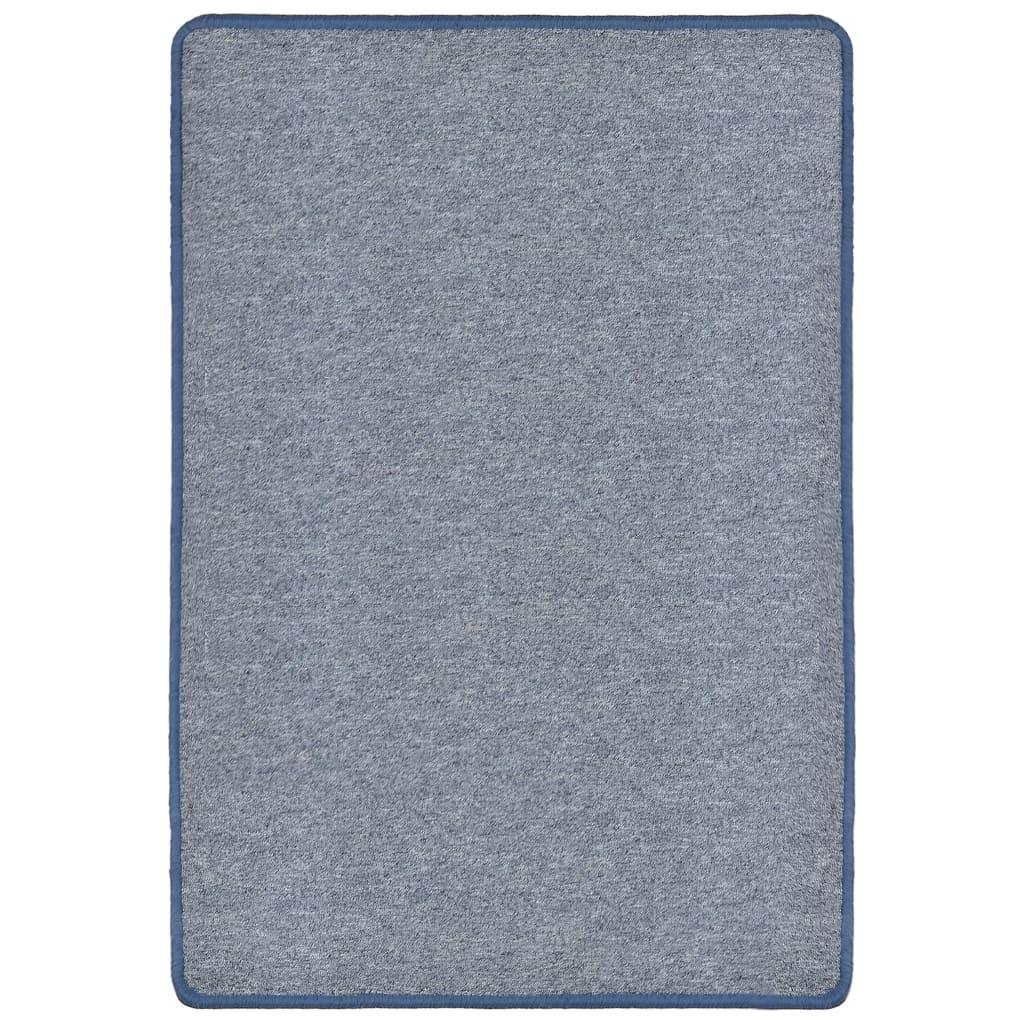 Dygsniuotas kilimėlis, 160x230cm, mėlynas