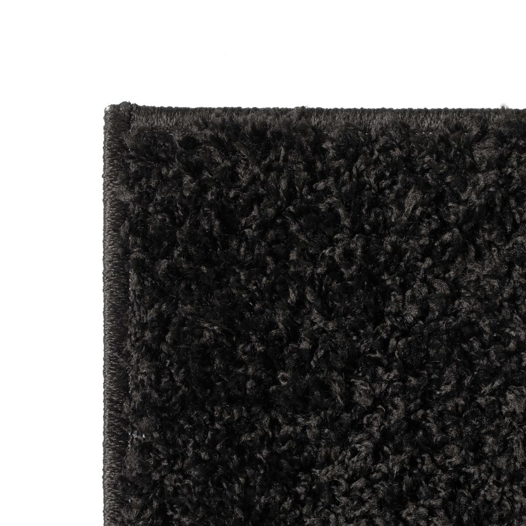 Shaggy tipo kilimėlis, 80x150 cm, juodas