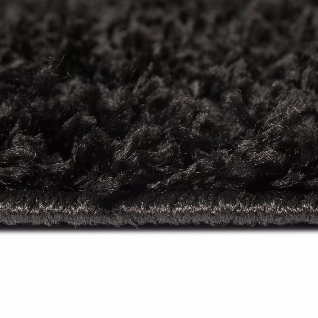 Shaggy tipo kilimėlis, 140x200 cm, juodas
