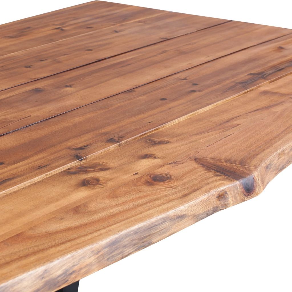 Valgomojo stalas, masyvi akacijos mediena, 180x90cm