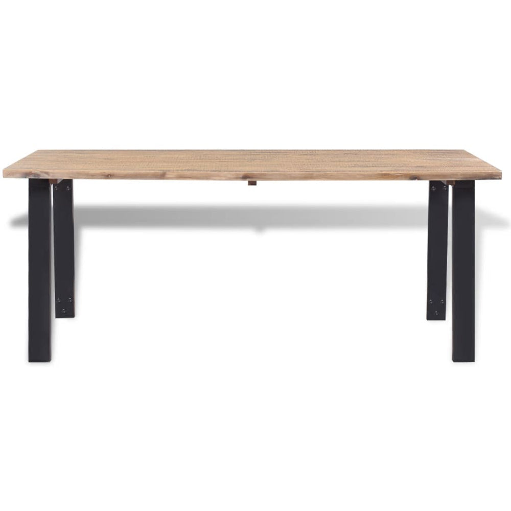 Valgomojo stalas, masyvi akacijos mediena, 170x90cm