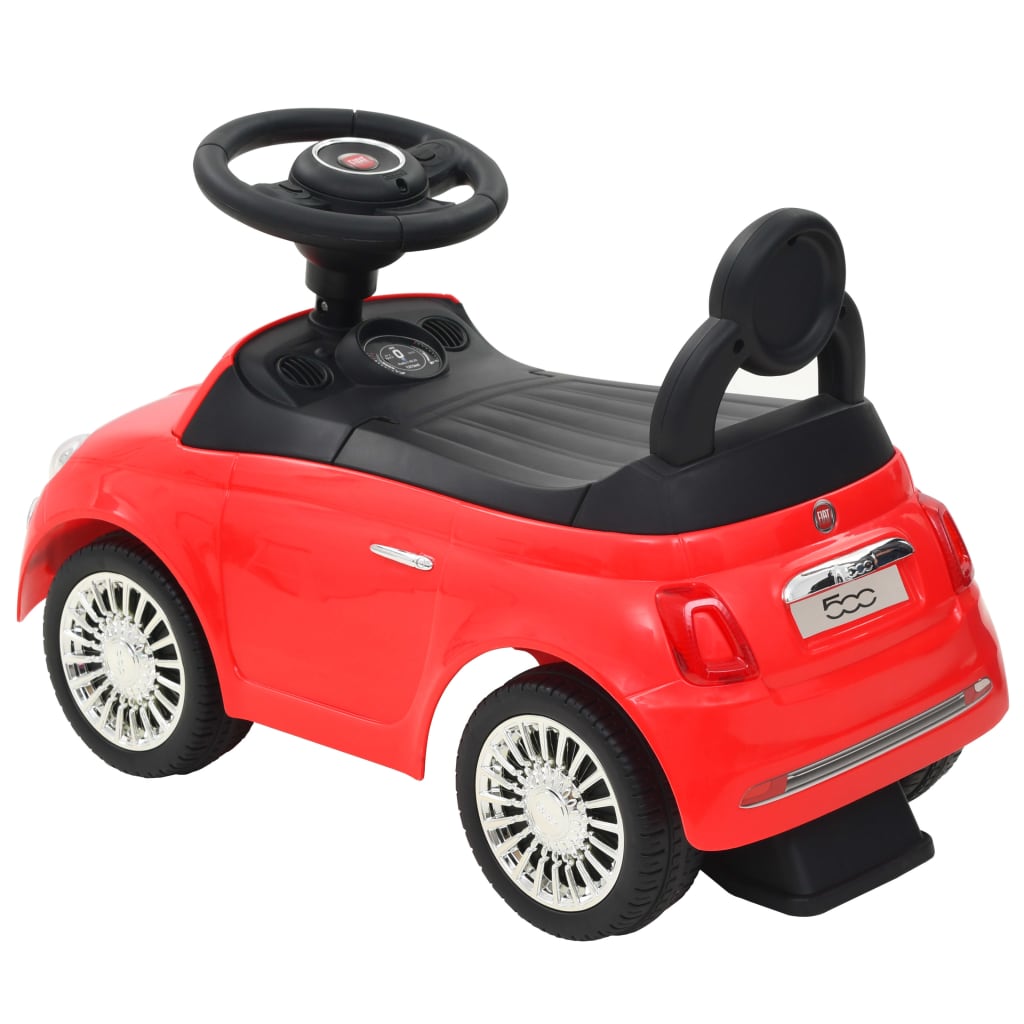 Vaikiškas automobilis Fiat 500, raudonas