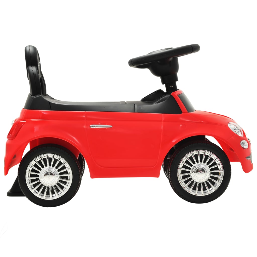 Vaikiškas automobilis Fiat 500, raudonas