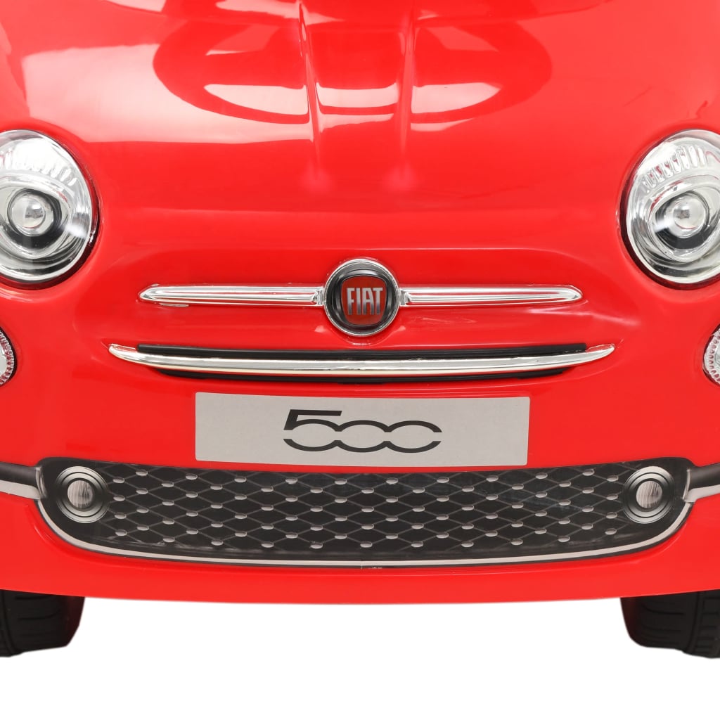 Vaikiškas automobilis Fiat 500, raudonas