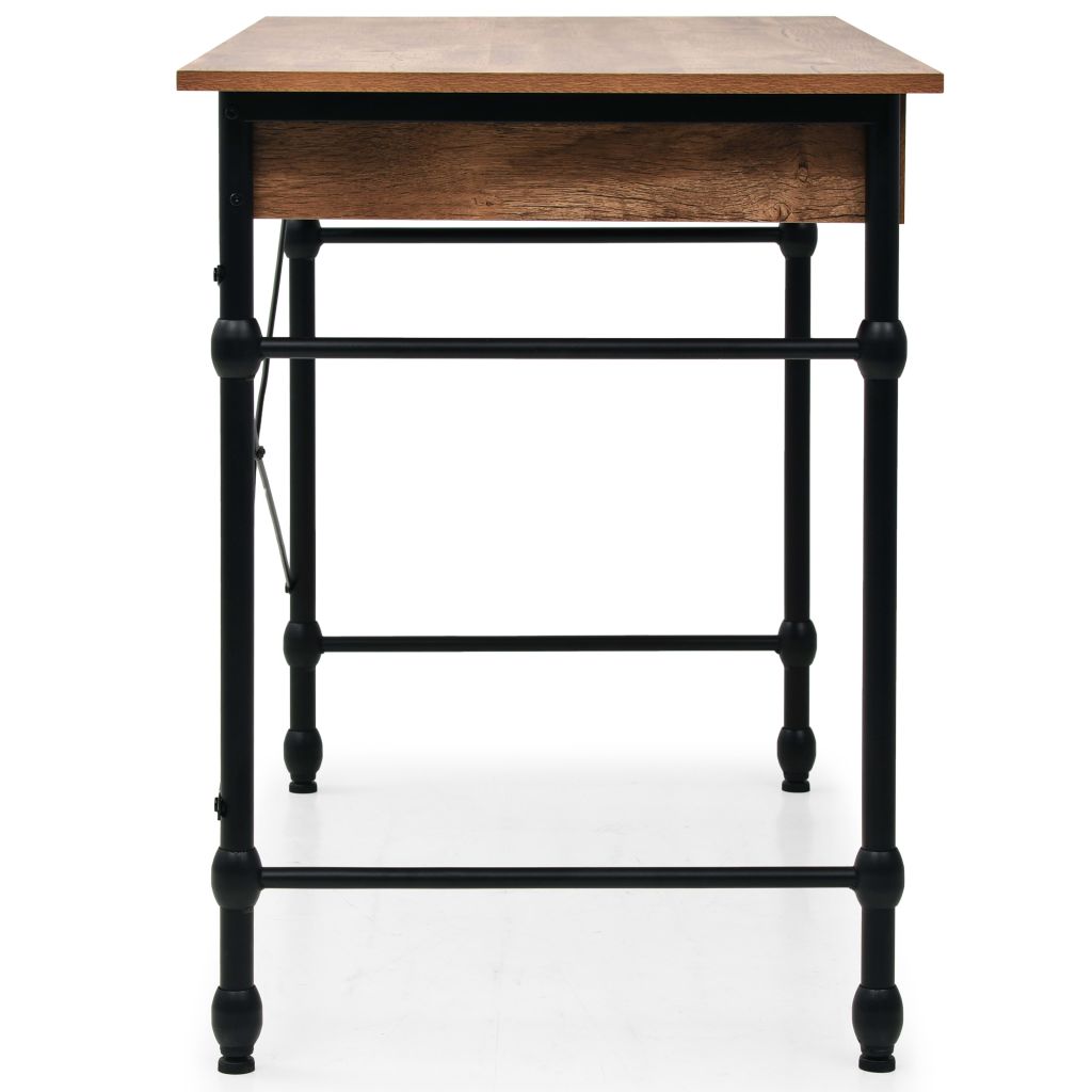 Rašomasis stalas su stalčiumi, 110x55x75cm, ąžuolo spalva