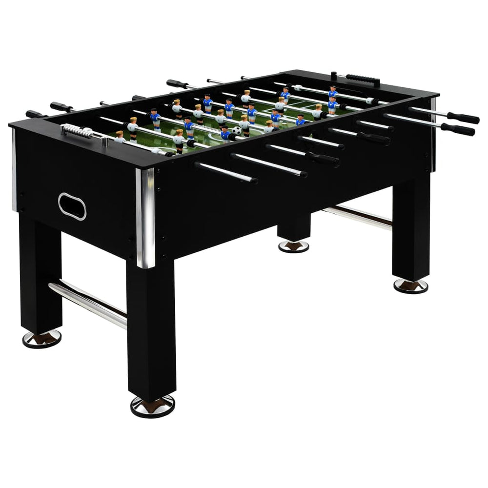 Stalo futbolo stalas, plienas, 60 kg, 140x74,5x87,5cm, juodas