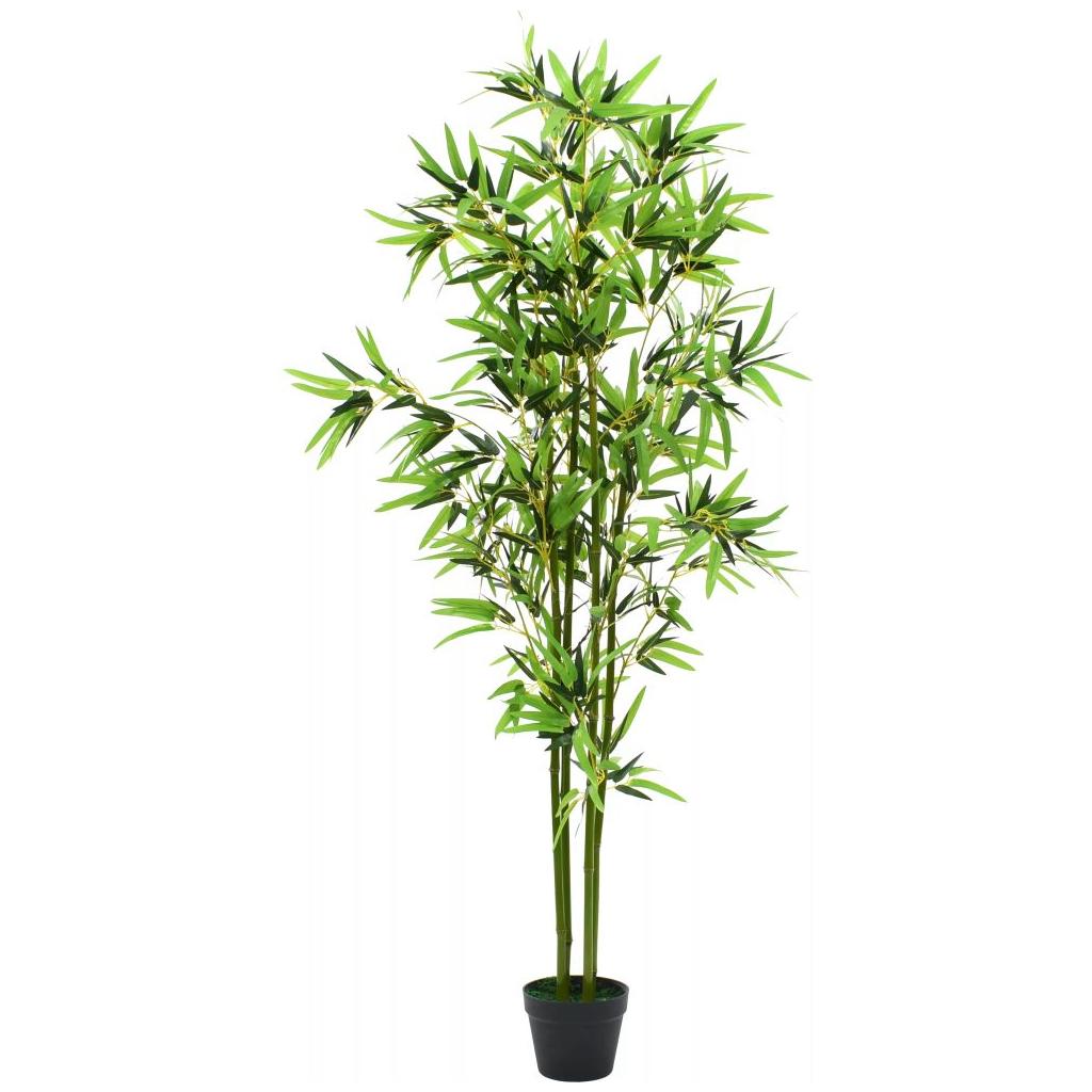 Dirbtinis bambukas su vazonu, 175cm, žalias