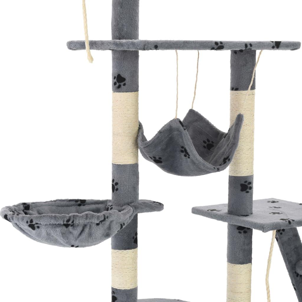 Draskyklė katėms su stov. iš sizalio, 230-250cm, pilk. sp. pėd.