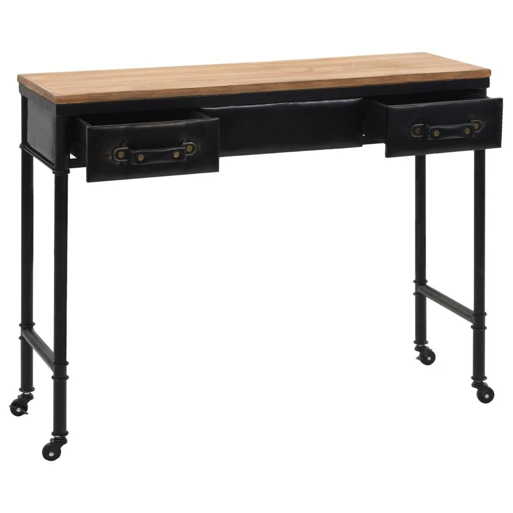 Konsolinis staliukas, MDF ir eglės mediena, 100x33,5x80cm