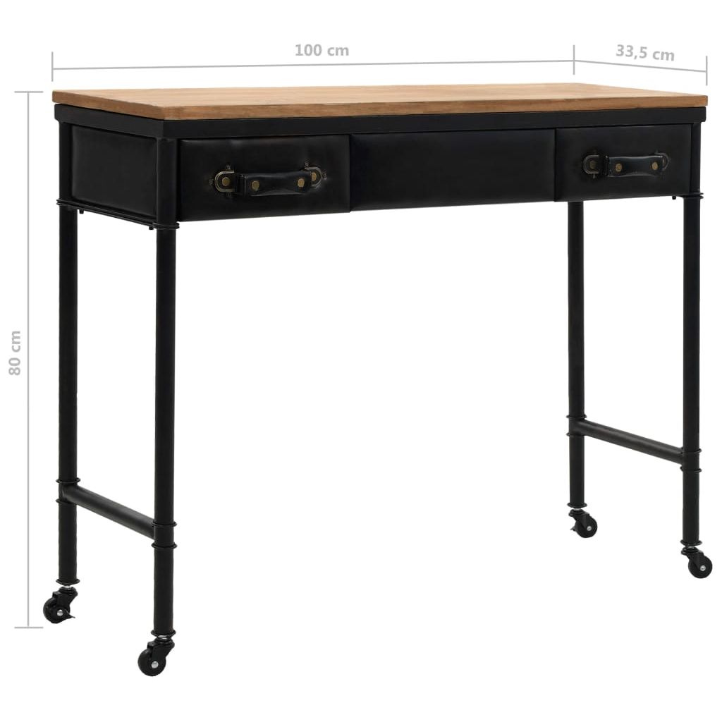 Konsolinis staliukas, MDF ir eglės mediena, 100x33,5x80cm