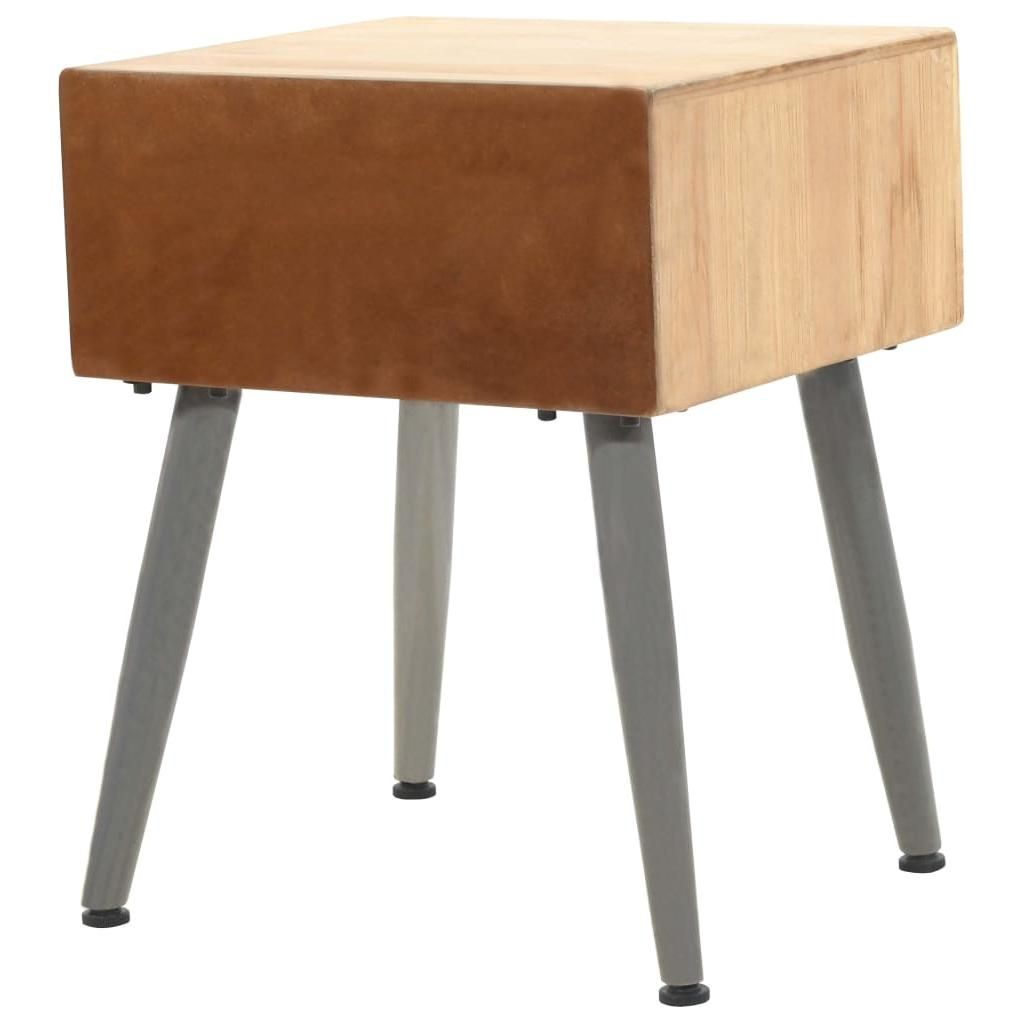 Naktinis staliukas, 43x38x50cm, eglės medienos masyvas