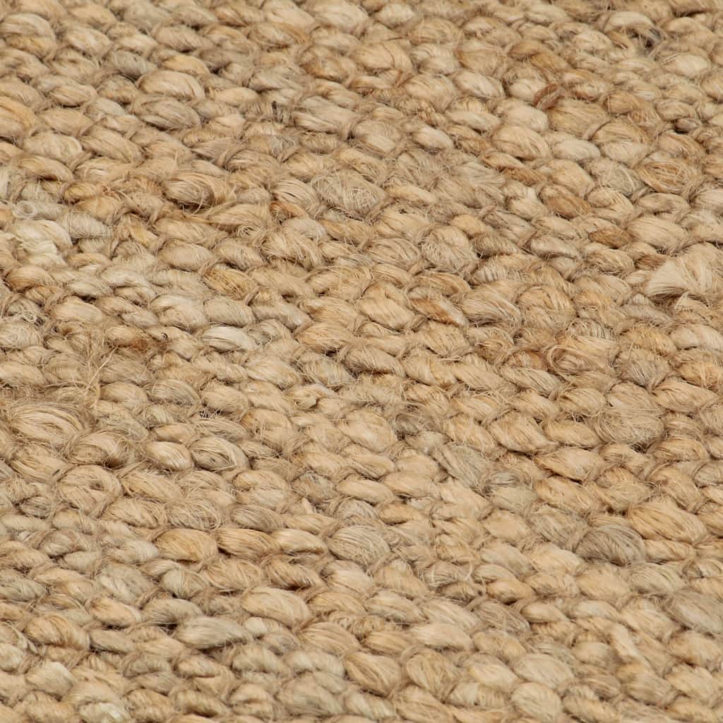 Rankomis austas kilimėlis, džiutas, 160x230cm, natūr. sp.